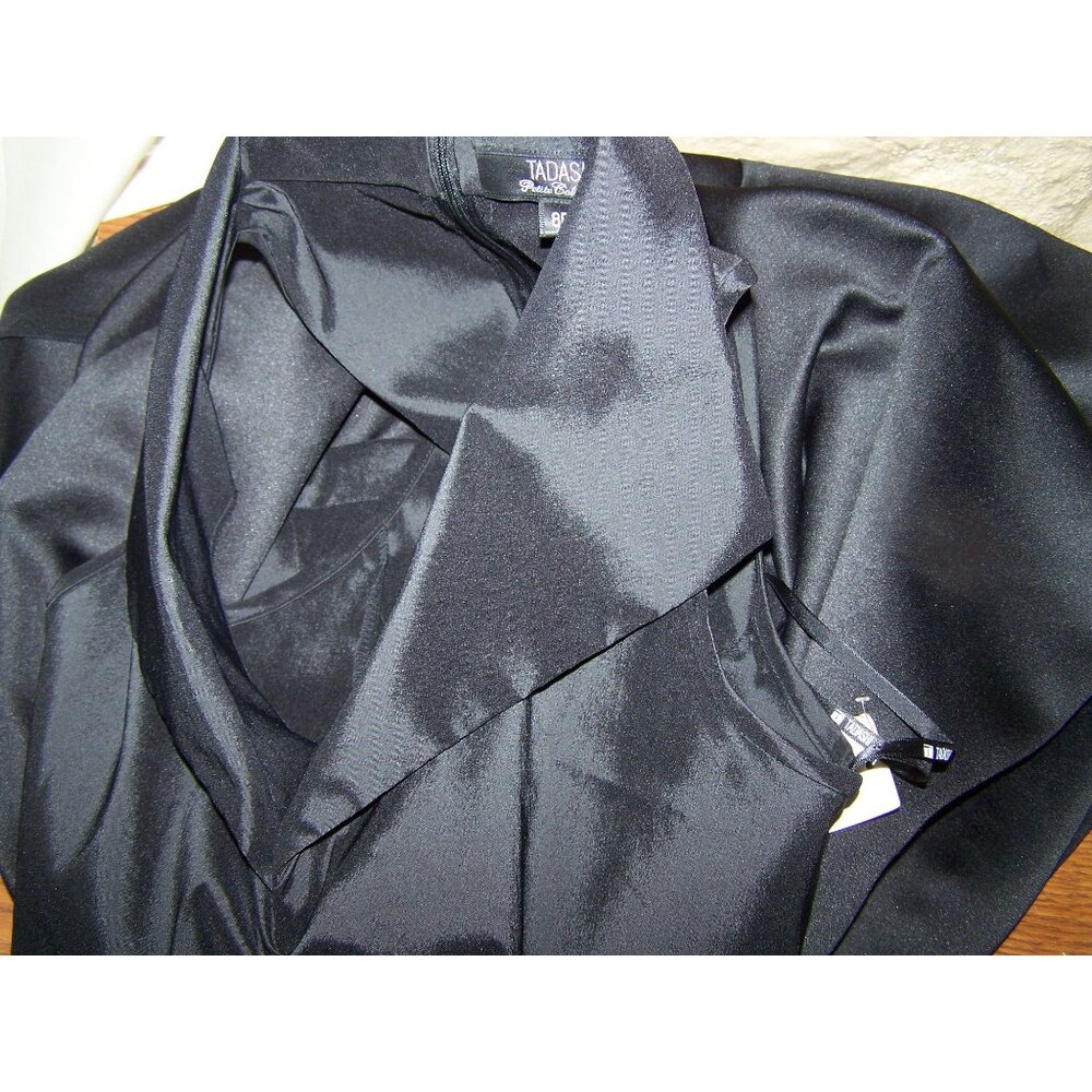 Tadashi Gown Dress Formal Black Tie 8 Petite Sleeveless Party NWT - Picture 10 of 10